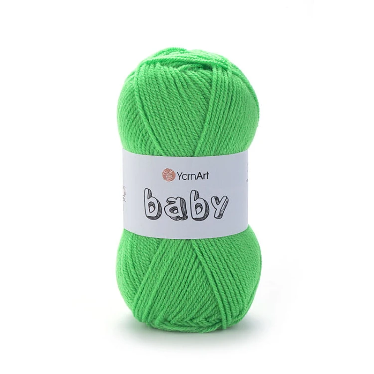 Włóczka YarnArt Baby 8233 / ultra zielony