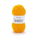 Włóczka YarnArt Baby 586 / intensywna mandarynka