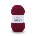 Włóczka YarnArt Baby 3024 / ciemna czerwień