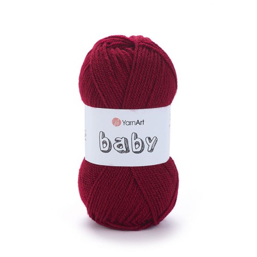 Włóczka YarnArt Baby 3024 / ciemna czerwień