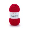 Włóczka YarnArt Baby 156 / ognista czerwień