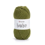 Włóczka YarnArt Baby 0039 / oliwkowy