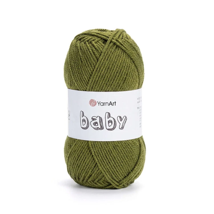 Włóczka YarnArt Baby 0039 / oliwkowy