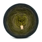 KOKONEK Merino 869 Kotek i motek Nathalie 12 - Petrol melanż/ciemne khaki/khaki melanż/khaki/oliwka
