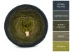 KOKONEK Merino 869 Kotek i motek Nathalie 12 - Petrol melanż/ciemne khaki/khaki melanż/khaki/oliwka