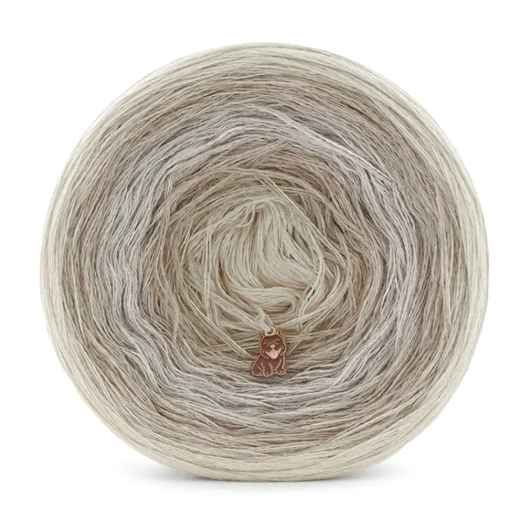 Zestaw na sweter/kardigan Nathalie od Kotek i motek 08 / Kokonki Merino / Jasny beż/safari/popielaty/safari/jasny beż