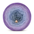 Zestaw na sweter/kardigan Nathalie od Kotek i motek 11 / Kokonki Merino / Jasny fiolet/lawenda/jasne indygo/jasny niebieski/szaroniebieski melanż