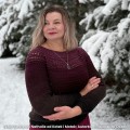 Wzór: Sweterek Nathalie od Kotek i Motek; Autorka: Kalejdoskop Oczek