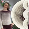 Zestaw na sweter/kardigan Nathalie od Kotek i motek 02 / Kokonki Merino / Krem/jasny beż/safari/cappuccino/wino + wzór PDF