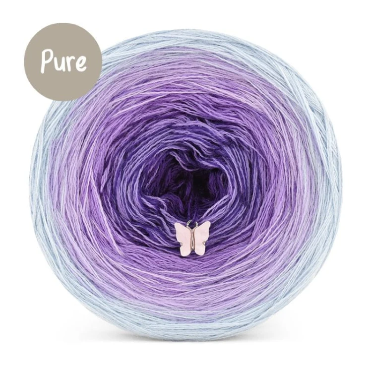 KOKONEK Pure P182 - Baby blue/fiołek/jasny fiolet/śliwka