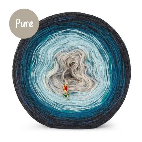 KOKONEK Pure P169 - Ciemny szary/petrol/patyna/chłodny beż