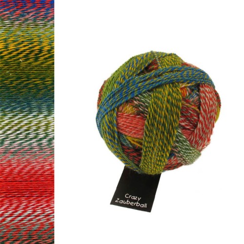 Włóczka skarpetkowa Schoppel Zauberball Crazy 1701 / Parrot