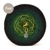 KOKONEK Pure P179 - Czerń/butelkowa zieleń/głęboka zieleń/awokado