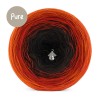 KOKONEK_Pure P190 - Marchewka/czerwień/czekolada/czerń, 3 nitki, 1200 m, 240 g - GOTOWY