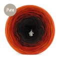 KOKONEK_Pure P190 - Marchewka/czerwień/czekolada/czerń, 3 nitki, 1200 m, 240 g - GOTOWY