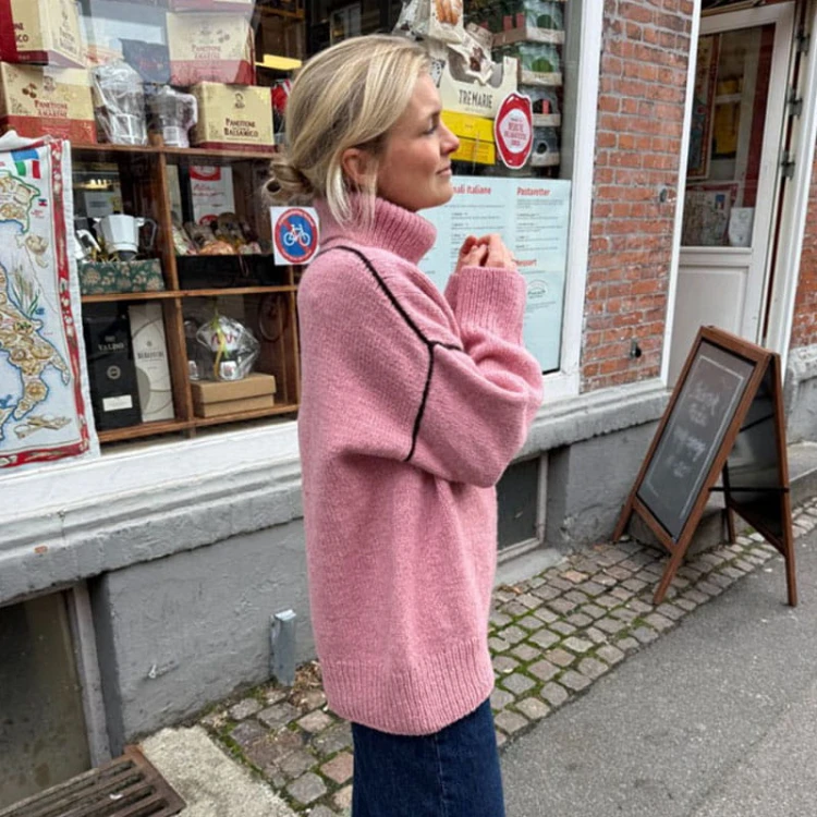 Wzór PetiteKnit / Linea Sweater - w języku angielskim + tłumaczenie PL