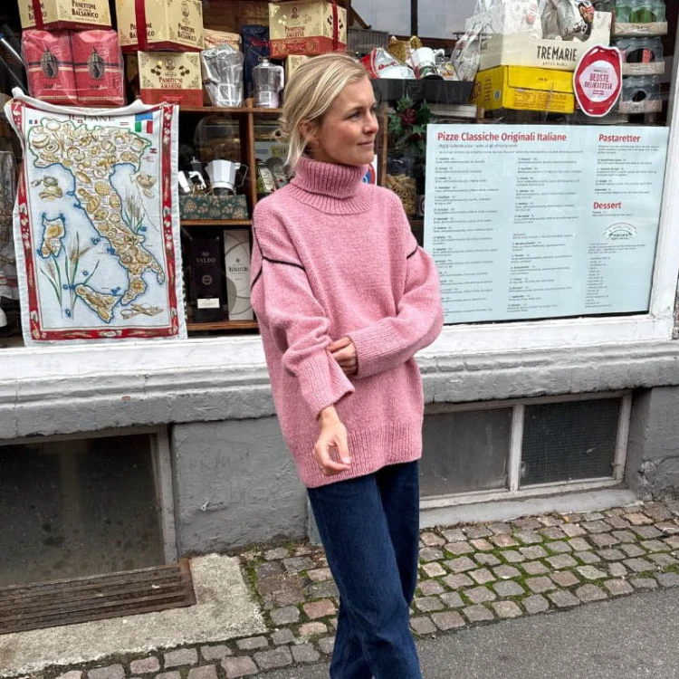 Wzór PetiteKnit / Linea Sweater - w języku angielskim + tłumaczenie PL