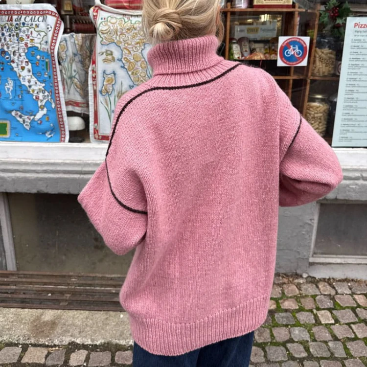 Wzór PetiteKnit / Linea Sweater - w języku angielskim + tłumaczenie PL
