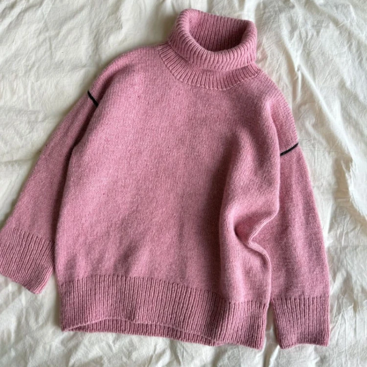 Wzór PetiteKnit / Linea Sweater - w języku angielskim + tłumaczenie PL