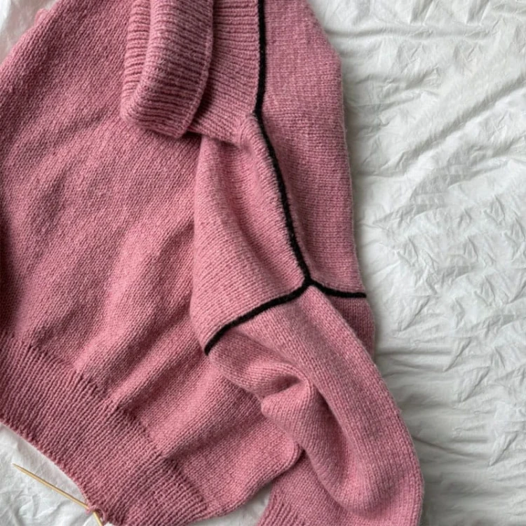 Wzór PetiteKnit / Linea Sweater - w języku angielskim + tłumaczenie PL