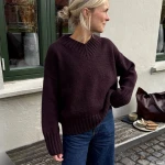Wzór PetiteKnit / Hannah Sweater V-neck - w języku angielskim + tłumaczenie PL