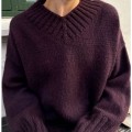 Wzór PetiteKnit / Hannah Sweater V-neck - w języku angielskim + tłumaczenie PL