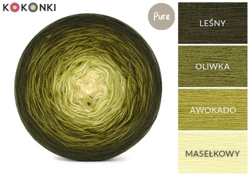 KOKONEK Pure P215 - Leśny/oliwka/awokado/masełkowy