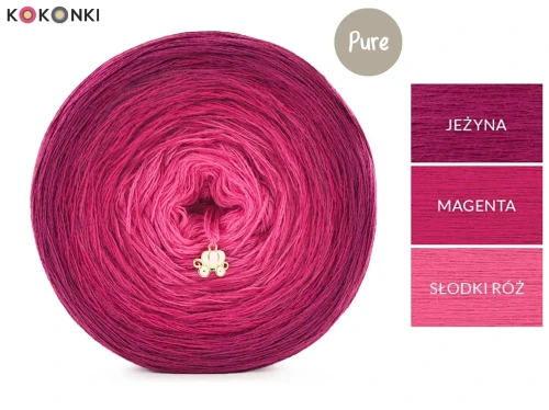 KOKONEK Pure P220 - Jeżyna/magenta/słodki róż