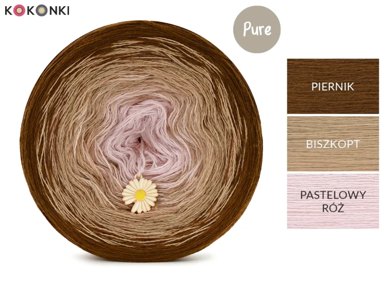 KOKONEK Pure P221 - Piernik/biszkopt/pastelowy róż