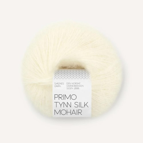 Włóczka Sandnes Garn Primo Tynn Silk Mohair 1012 / ecru