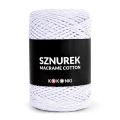 Sznurek Macrame Cotton by KOKONKI 2mm / rolka 200m / 247 lawenda melanż