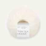 Włóczka Sandnes Garn Tynn Silk Mohair 1001 / biel