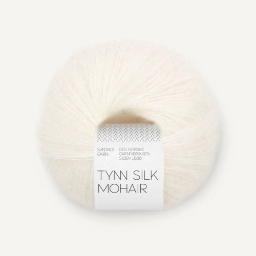Włóczka Sandnes Garn Tynn Silk Mohair 1001 / biel