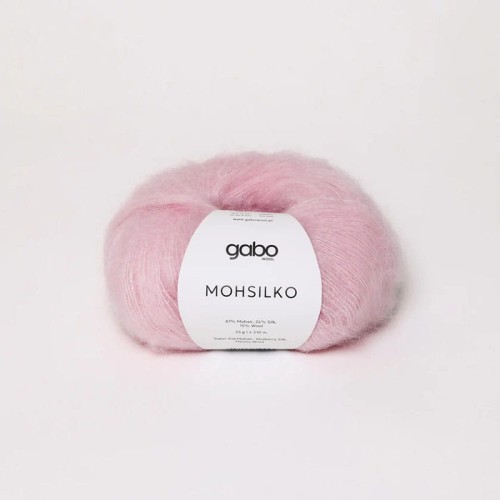 Włóczka Gabo Wool Mohsilko 4552 / koronkowy róż