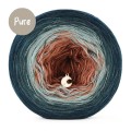 KOKONEK Pure P227 - Oceaniczny/ciemny szmaragd/jasny petrol/glina/mahoń