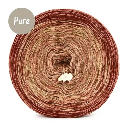 KOKONEK Pure Rare PR003 - Mahoń/ciastko korzenne/biszkopt + nitka glina (3 nitki + 1)