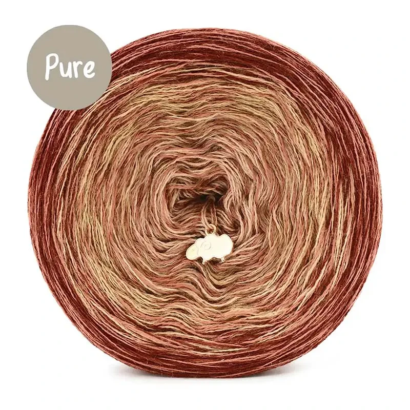 KOKONEK Pure Rare PR003 - Mahoń/ciastko korzenne/biszkopt + nitka glina (3 nitki + 1)