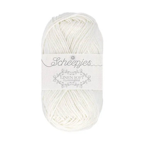 Włóczka Scheepjes Linen Soft 50g - 630 - biel