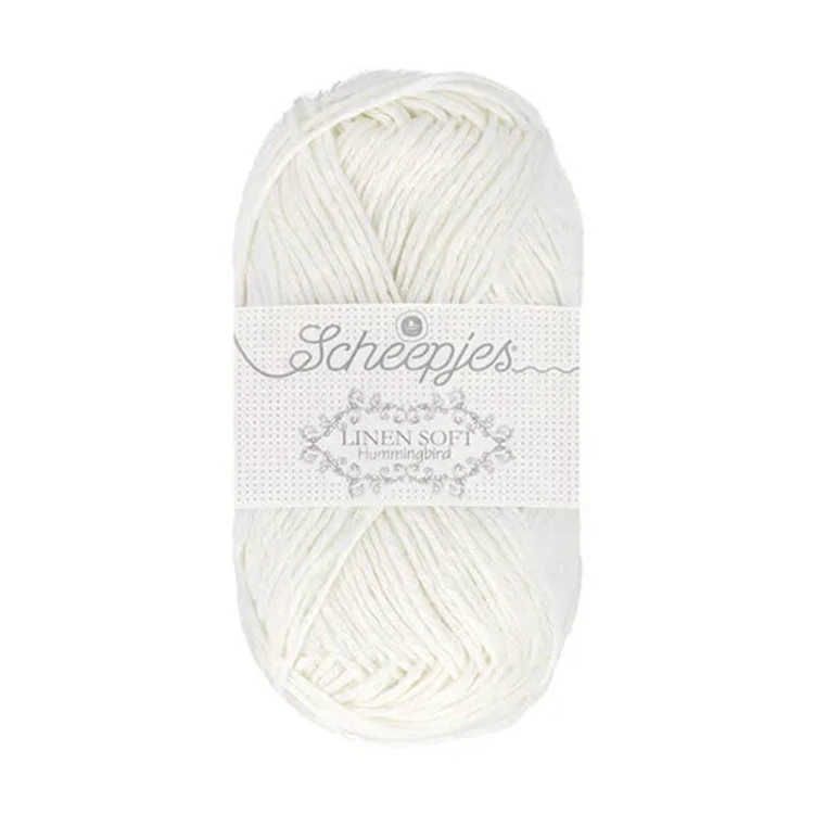 Włóczka Scheepjes Linen Soft 50g - 630 - biel