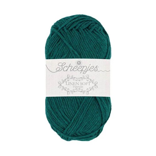 Włóczka Scheepjes Linen Soft 50g - 607 - ciemny morski