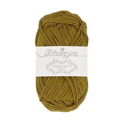 Włóczka Scheepjes Linen Soft 50g - 610 - musztarda