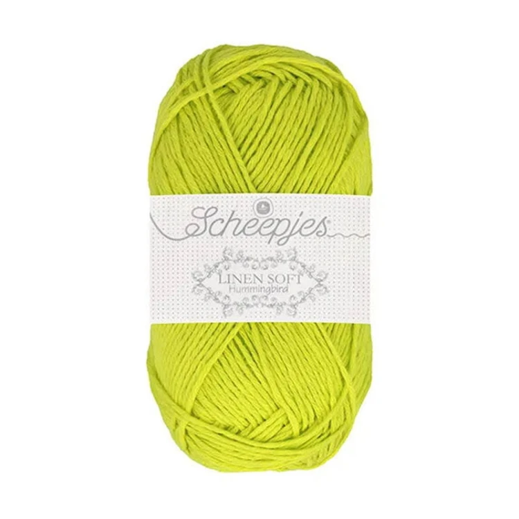 Włóczka Scheepjes Linen Soft 50g - 631 - limetka