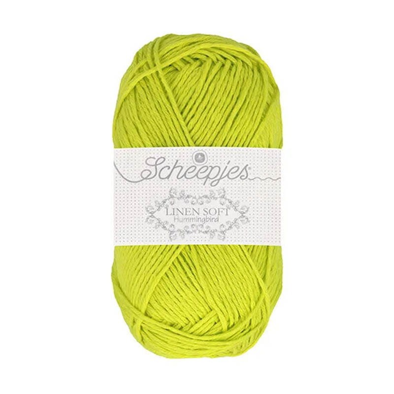 Włóczka Scheepjes Linen Soft 50g - 631 - limetka