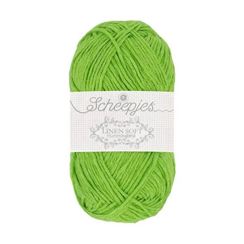 Włóczka Scheepjes Linen Soft 50g - 627 - zielone jabłuszko