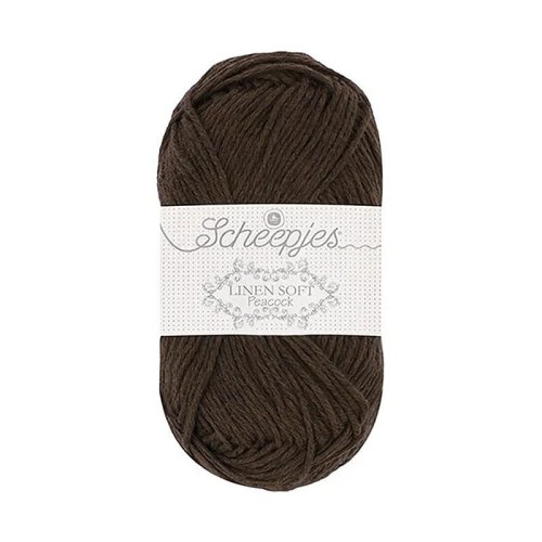 Włóczka Scheepjes Linen Soft 50g - 601 - brąz