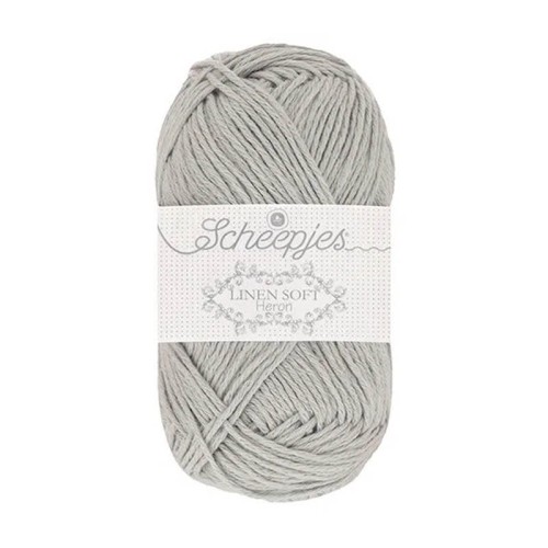 Włóczka Scheepjes Linen Soft 50g - 618 - jasny szary