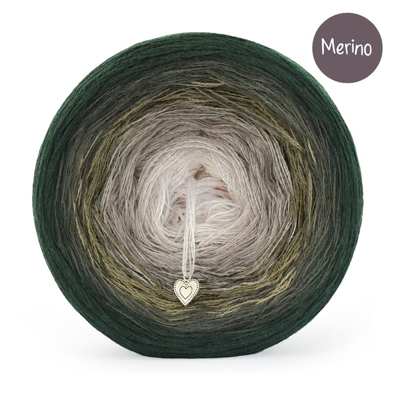 KOKONEK_Merino 852 - Butelkowa zieleń/ciemne khaki/khaki/safari/jasny beż