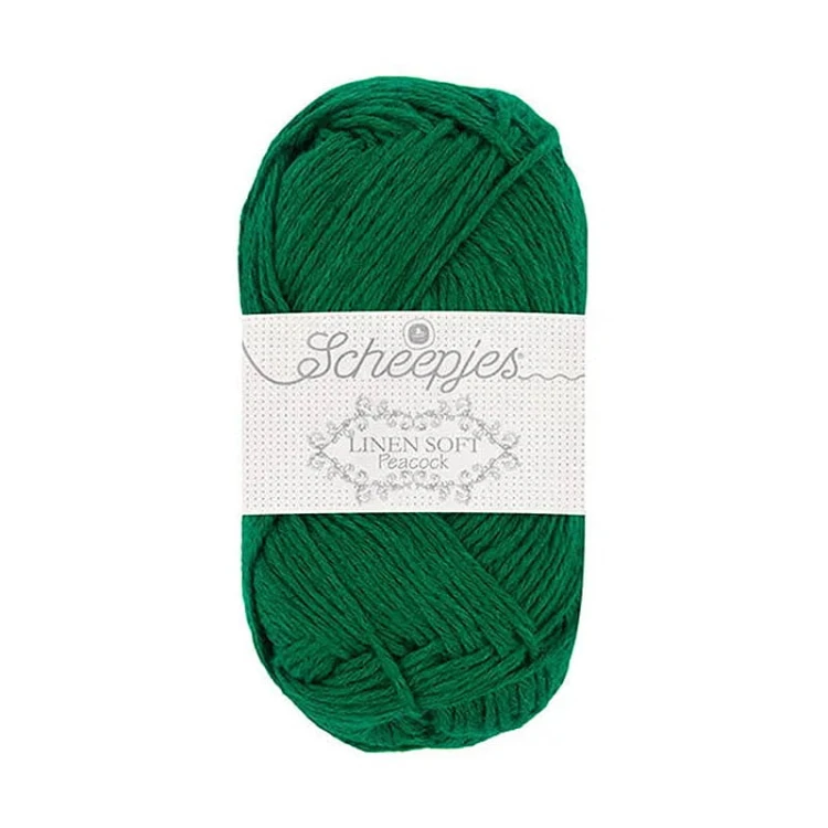 Włóczka Scheepjes Linen Soft 50g - 605 - absynt