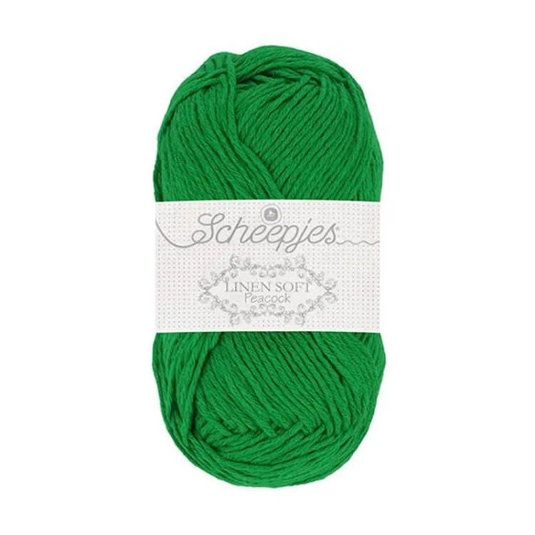Włóczka Scheepjes Linen Soft 50g - 606 - koniczyna