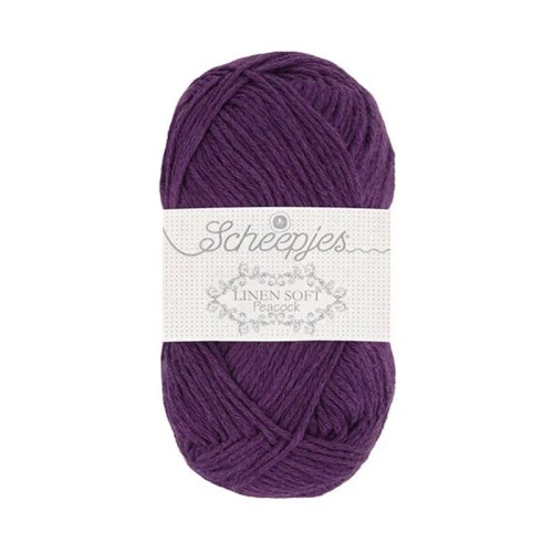 Włóczka Scheepjes Linen Soft 50g - 602 - fiolet